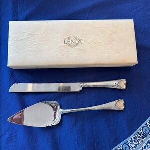 Lenox Wedding Promises 2-Piece Silver-Plated Cake Serving Set